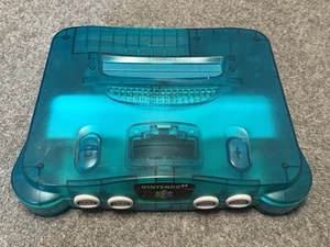 N64 Funtastic Translucent ICE BLUE Nintendo 64 Nur Spielekonsole GETESTET - LESEN - Bild 1 von 18