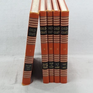 Vintage Childcraft Serie 1949 Buchsatz (5 von 14) Bände 3, 8, 10, 11, 12 - Bild 1 von 8