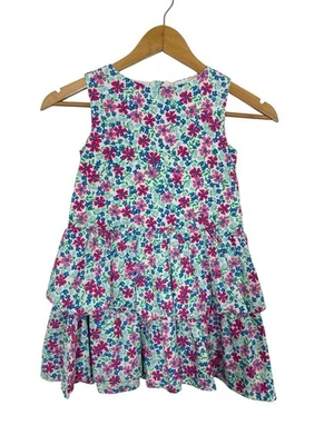 Crewcuts J. Crew Girls Fit & Flare Sundress Sleeveless Layered Floral Multi Sz 7 - Image 1 of 4