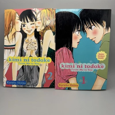Kimi Ni Todoke From Me To You. Manga Volume 1-2. Complete W/stickers!!! - Image 1 of 4