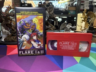 Legend Of Lyon: Flare 1 & 2 (VHS 1994) EXTREMELY RARE RED VHS Excellent 1 of 1? - Image 1 of 4