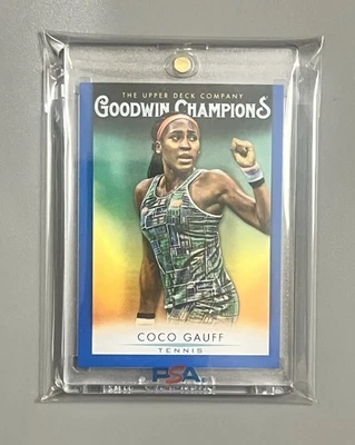 COCO GAUFF 🎾RISING SUPERSTAR!✨ROOKIE✨ CARD BLUE UPPER DECK CARD 2021 SSP - Image 1 of 2