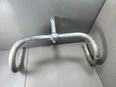 AMBROSIO CHAMPION Manubrio e pipa alluminio Bianchi Campione Del Mondo Legnano - Immagine 1 di 4