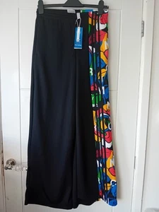 Womens Adidas Originals Track Pants x Rich Mnisi Trousers Flared Full Length Sz6 - Picture 1 of 24