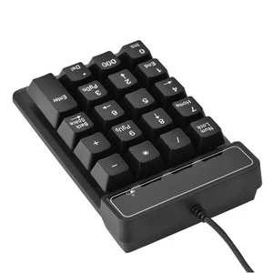 1.5M/ 5FT USB Wired 19 Keys Numeric Keypad Number Pad For Windo-ws Laptop De NEW - Afbeelding 1 van 7