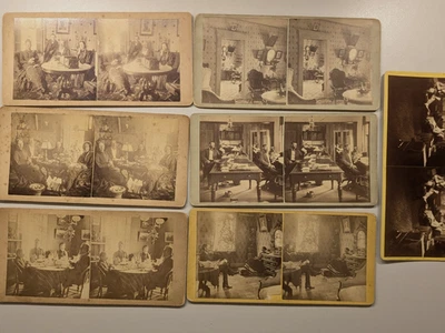(7) Parlor Stereoview Photos Stereoscope Viewers - Image 1 of 4