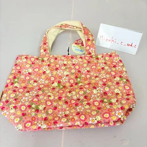 San-x Rilakkuma Korilakkuma Flower Theme Mini Tote Bag Fluffy Bear Kawaii Rare - Picture 1 of 24