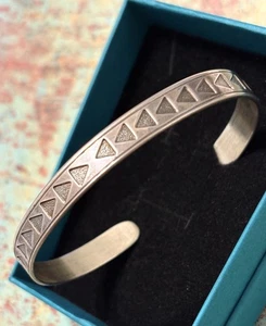 Northwest Pacific Coastal EJT Sterling Silver First Nation Indian Cuff Bracelet - Picture 1 of 3