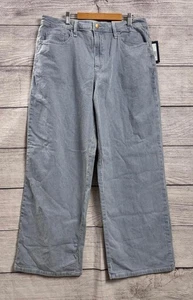 Jean de mezclilla Universal Thread Railroad a rayas pierna ancha para mujer talla 14S  - Imagen 1 de 3