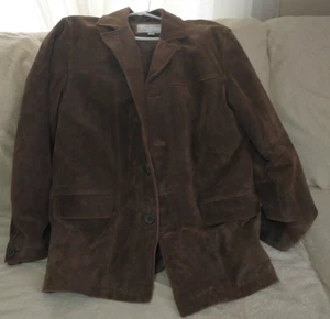Wilsons Leather M. Julian Jacke Herren mittelbraun Wildleder Automantel gesteppt Knopf - Bild 1 von 6