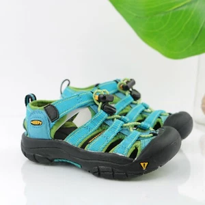 Keen Newport H2 Sandal Kids Size 10 Toe Guard Quick Lace Teal Blue Waterproof - Picture 1 of 12