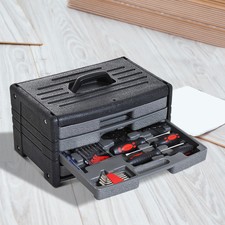 HOMCOM 99pc Portable Mechanic Tool Set Home Garage Repair Kit Test and Maintenan