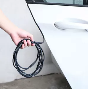 2M U Shape Car Door Edge Guard Molding Trim Protector Black Rubber Seal Strips - Picture 1 of 13
