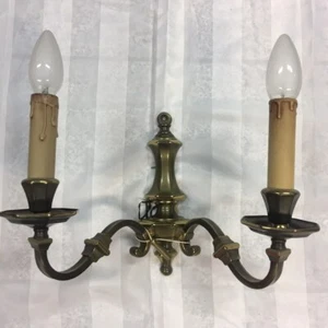 2 Kopf Wandleuchter / Kerzen-/Wandleuchter Wandlampe Antik Vintage / Kerze - Bild 1 von 1
