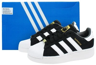 Adidas Superstar XLG Junior Unisex Sneaker Originals Shoes, Black & White IG0288 - Image 1 of 4