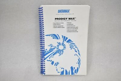 DATAMAX 88-2121-01 REVISION B PRODIGY MAX QUICK REFERENCE GUIDE - Image 1 of 3