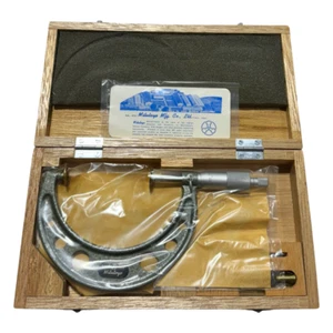 Mitutoyo 3-4" Disk Micrometer Made In Japan 123-128 - Picture 1 of 1