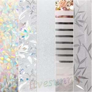 2/5M Bubble Free Frosted Window Film Home Privacy Solar Tint Foil Glass Stickers - Picture 1 of 52