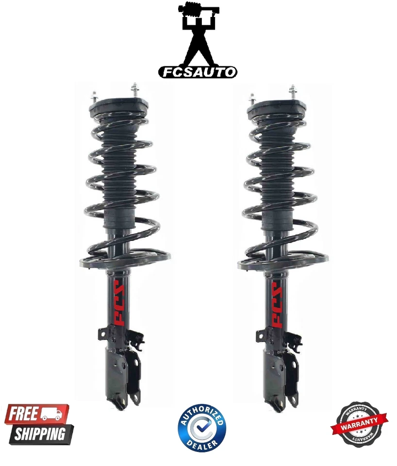 Conjunto de 2 muelles helicoidales y puntal de suspensión trasera FCS para Toyota Avalon 06-07 Foto 1 de 1