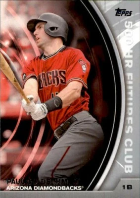 Paul Goldschmidt 2016 Topps Update Silver 500 Homerun Futures Club Card #500-12 - Image 1 of 2