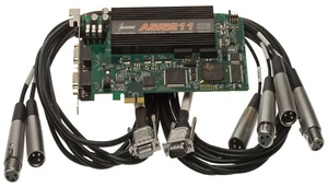 AudioScience ASI5211 Broadcast Mic Preamp Balanced Analog PCIe Card w/XLR Cables - Picture 1 of 8