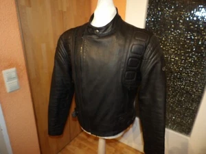 Chaqueta de moto Hein Gericke Hurricane años 80 chaqueta de cuero Café Racer talla 54 - Imagen 1 de 15