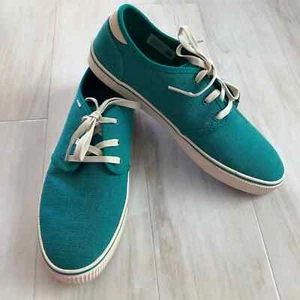 Neu mit Etikett (ohne Karton) Toms Carlo Heritage türkisfarbene Herren-Sneaker Größe 7,5 - Bild 1 von 5
