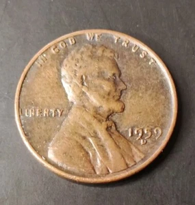 1959 D Lincoln penny error “L” On Liberty on Rim - Rare US Coin Errors - Picture 1 of 3
