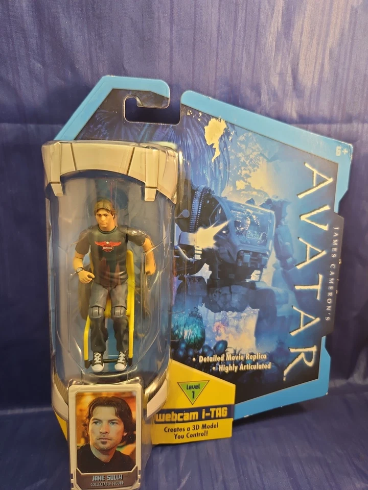 Jake Scully with Wheel Chair J Avatar 2009 Mattel 4 INCH Harley Shirt