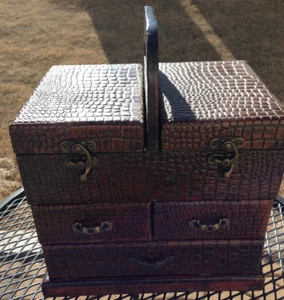 Vintage größere Schmuckschatulle - Bild 1 von 10