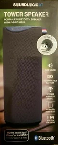 Soundlogic XT Portable Bluetooth Tower Speaker with Fabric Grill - Picture 1 of 1