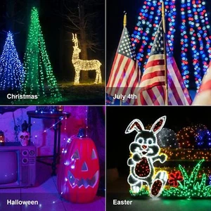 50FT Color Changing LED Strip Lights Remote Control Bedroom Waterproof W/Remote - Picture 1 of 9