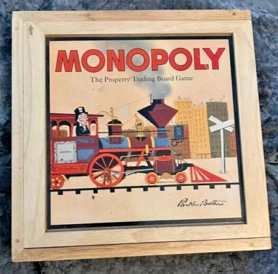 Monopoly Nostalgia Wooden Box Edition Board Game Parker - 2003 - Image 1 of 2