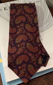 Vintage Brooks Brothers Neck Tie Men Paisley Makers Silk Made in USA - Picture 1 of 6