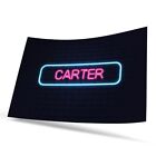 Poster A1 Neon Sign Design Carter Name #351744
