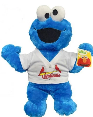 St Louis Cardinals 19" Cookie Monster Plush - Sesame Street Day 5/7/23 - INSURED Cover