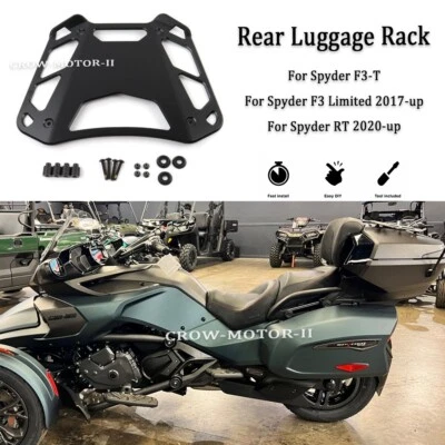 Черная верхняя багажная полка для Can-Am Spyder F3-T/Spyder F3 Limited/Spyder RT - Изображение 1 из 4