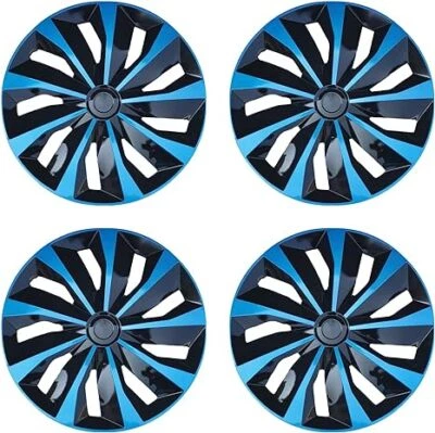 Black & Blue Set (4pcs) for Chevrolet Cruze 2011-2015 15" Hubcaps Wheel Cover - Image 1 of 4