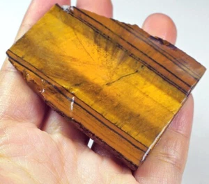Espécimen áspero faceta ojo de tigre azul amarillo africano natural 165,5 quilates YHYB741 - Imagen 1 de 3
