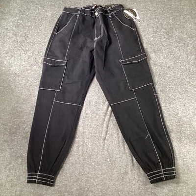 娃娃屋慢跑鞋 L 码女式黑色宽松嘻哈工装袋 — 第 1/4 张图片