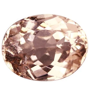 1.68 Ct Sensational Perfect Oval 8.4 x 6.6 MM Pink Brazil Natural Morganite - Picture 1 of 5
