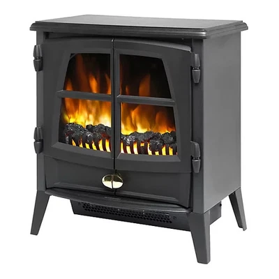 Dimplex Jazz 2000W Electric Stove Black Log Flame Fire Heater Freestanding 597mm - Image 1 of 4