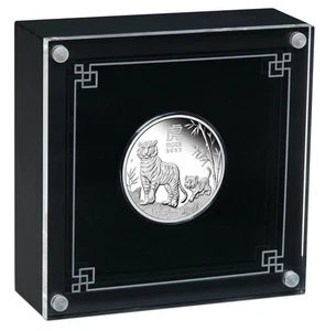 2022 AUSTRALIA - 50 CENT - YEAR OF TIGER - 1/2 Oz PROOF SILVER - PERTH MINT -RAR - Picture 1 of 14