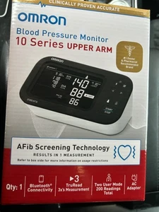 Omron 10 Series Wireless upper arm blood Pressure Monitor Bp7465 Bluetooth new - Picture 1 of 5