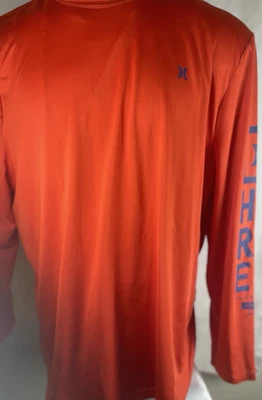 Мужские Hurley мужчин оранжевый длинным рукавом производительности активный повседневный открытый размер 2XL - Изображение 1 из 4
