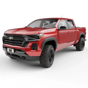 For Chevy Colorado 23-25 Summit Black ABS-UV Plastic Front & Rear Fender Flares - Picture 1 of 5