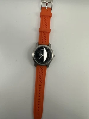 Fossil BG-2218 Mens Big Tic Watch New Battery 44MM 8" Orange Silicone Rare N47 - Image 1 of 4