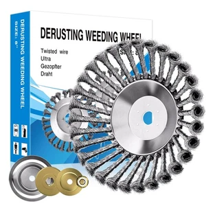 Steel Wire Rotary Weed Brush Cutter Trimmer Head for Weed Cutter Eater,Indest... - Picture 1 of 8
