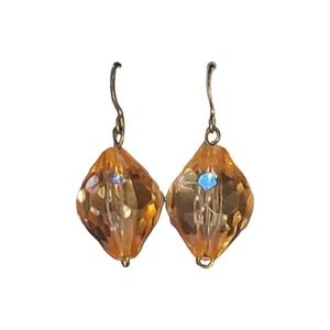 Orecchini goccia arancione rame ottime condizioni fatti a mano/fatti in casa Halloween/autunno - Foto 1 di 3