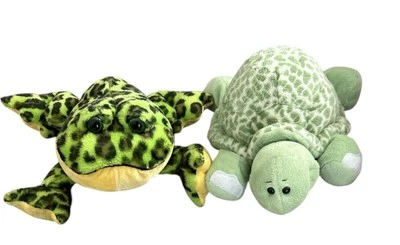 Ganz Webkinz Spotted Turtle Bullfrog No Hang Tag Or Code HM225 HM114 Set Of 2 - Image 1 of 4
